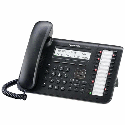 Системный телефон (чорний) PANASONIC KX-DT543RU-B. Купити в Дніпрі. Телефони та IP ATC. IP-телефонія. Персональна електроніка. Купити в інтернет магазині Spike. Дніпро.